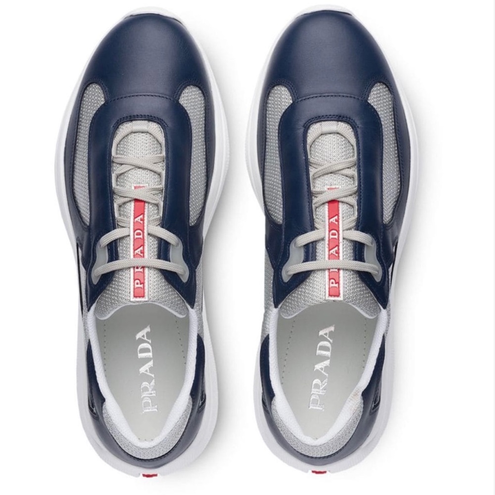 🚫SOLD ON Ⓜ️🚫Prada Leather & Tech Fabric Sneakers - Picture 2 of 7